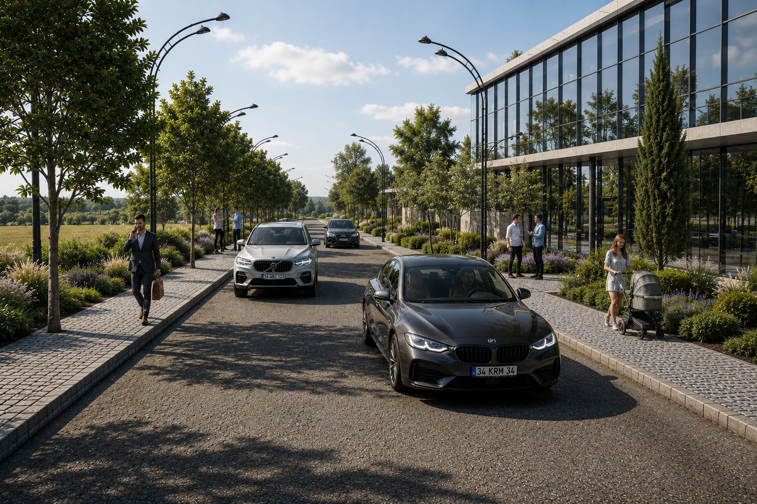 Belediye Hizmet Binası D5 Render